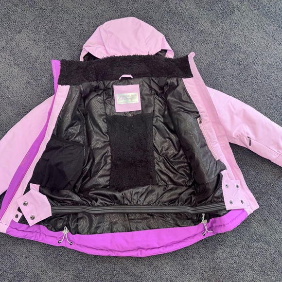 Boulder Gear Girls Insulated Snow Set - Jacket and Bib Pants Size YS/8 NWT - Picture 4 of 16